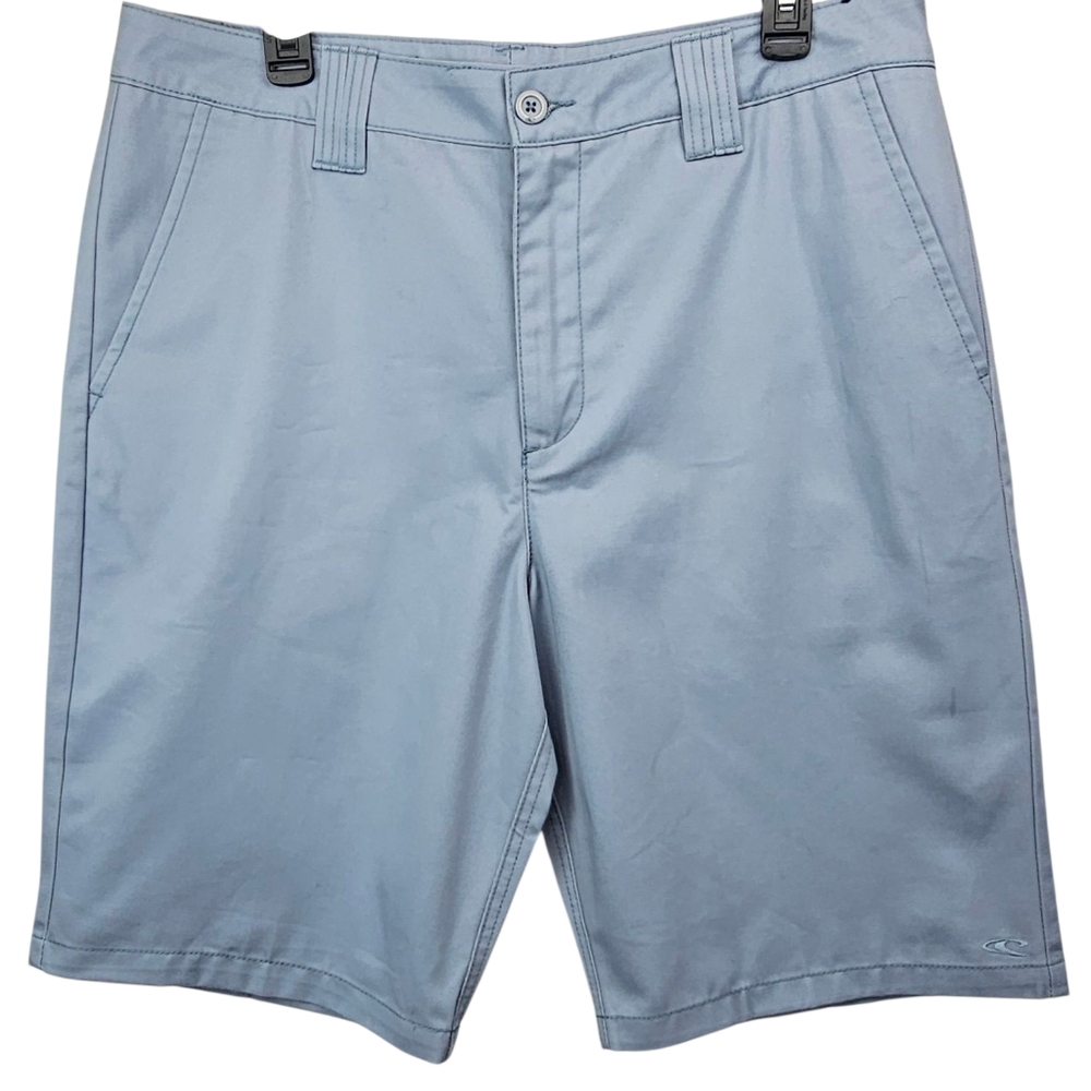 O'NEILL Relaxed Fit Gray/Blue Chino Shorts Size 34